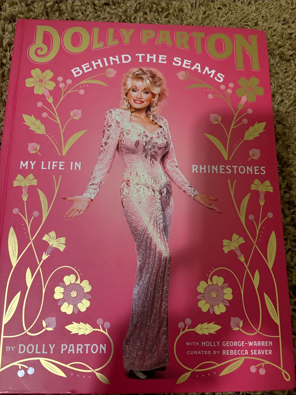 Dolly Parton — Behind the Seams Hardcover Book in Pink